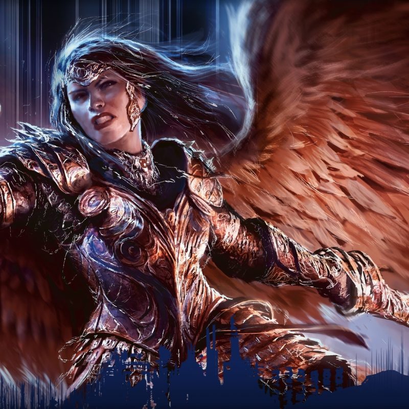 10 Most Popular Magic The Gathering Wallpaper Planeswalker - Angelic Skirmisher Art , HD Wallpaper & Backgrounds