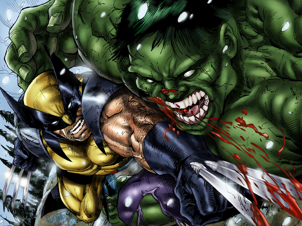 Wallpaper Of The Week - Incredible Hulk Vs Wolverine , HD Wallpaper & Backgrounds