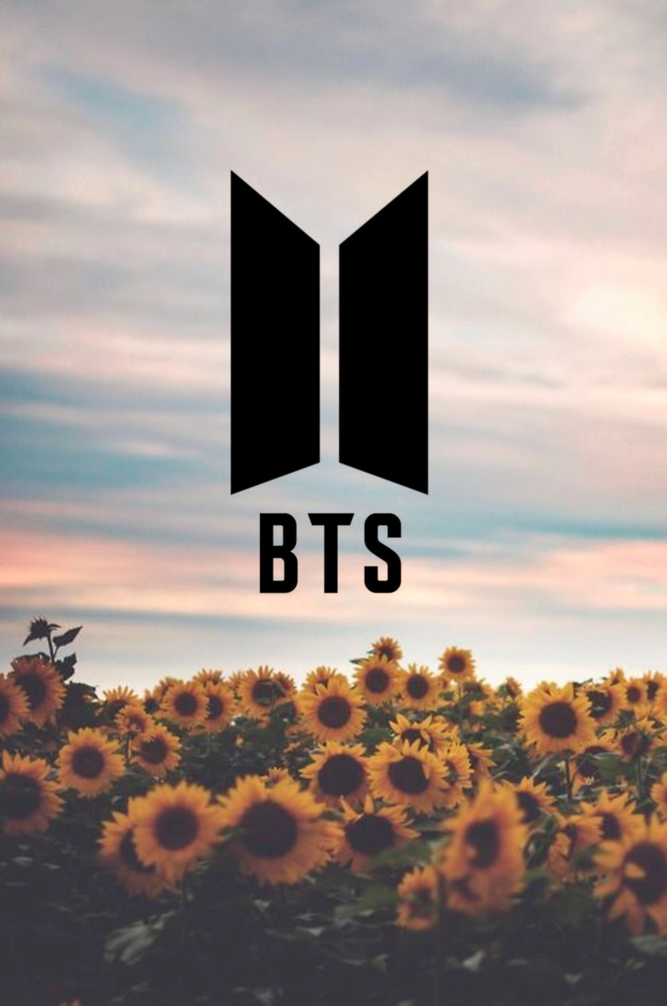 Bts Logo Wallpaper \u2013 Bing Images \u2013 Bts Logo - Jardines Llenos De Girasoles , HD Wallpaper & Backgrounds