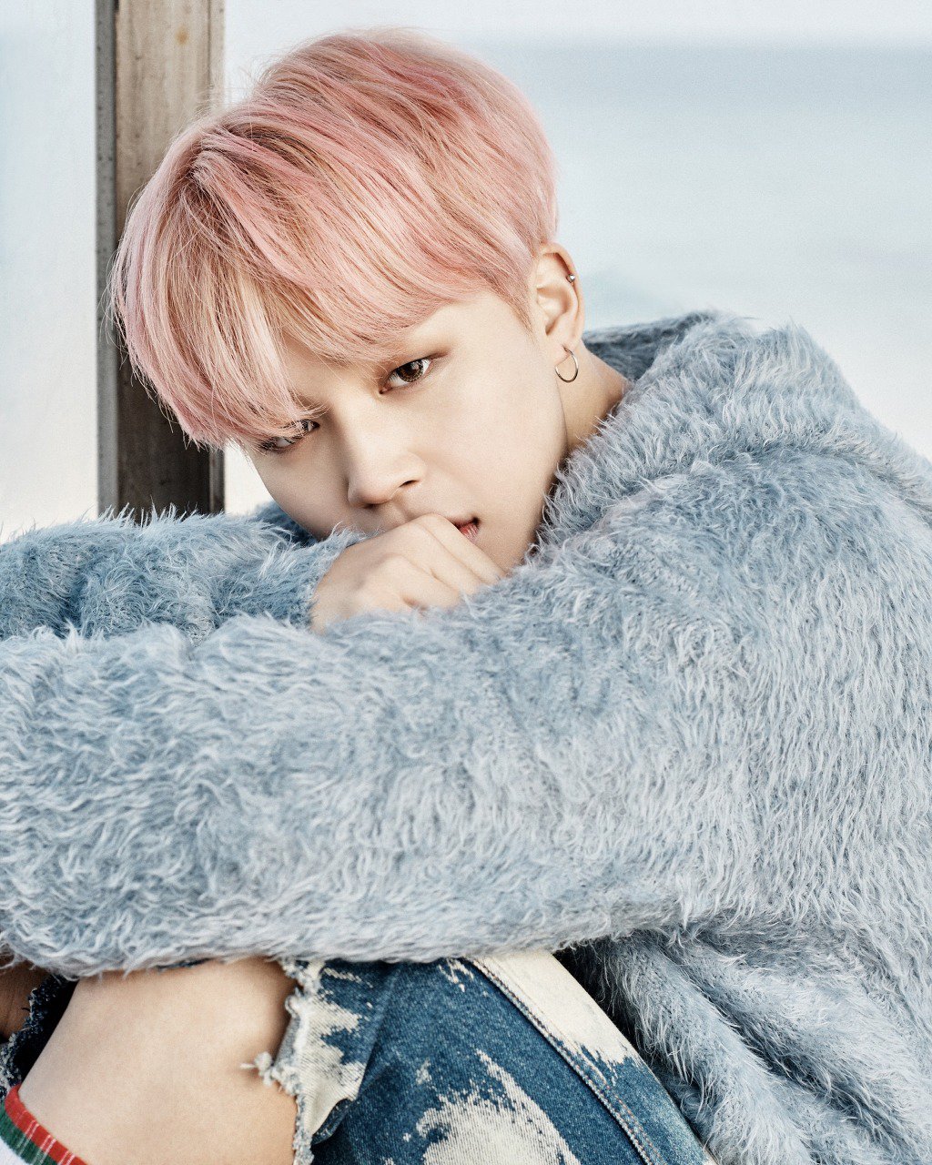 Bts Jin You Never Walk Alone Group Concept Teaser Photos/wallpapers - Jimin With Pink Hair , HD Wallpaper & Backgrounds