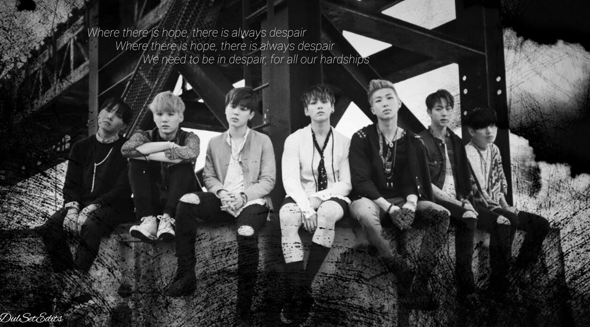 둘 셋 편집 🌙 - Bts 2018 Black And White , HD Wallpaper & Backgrounds