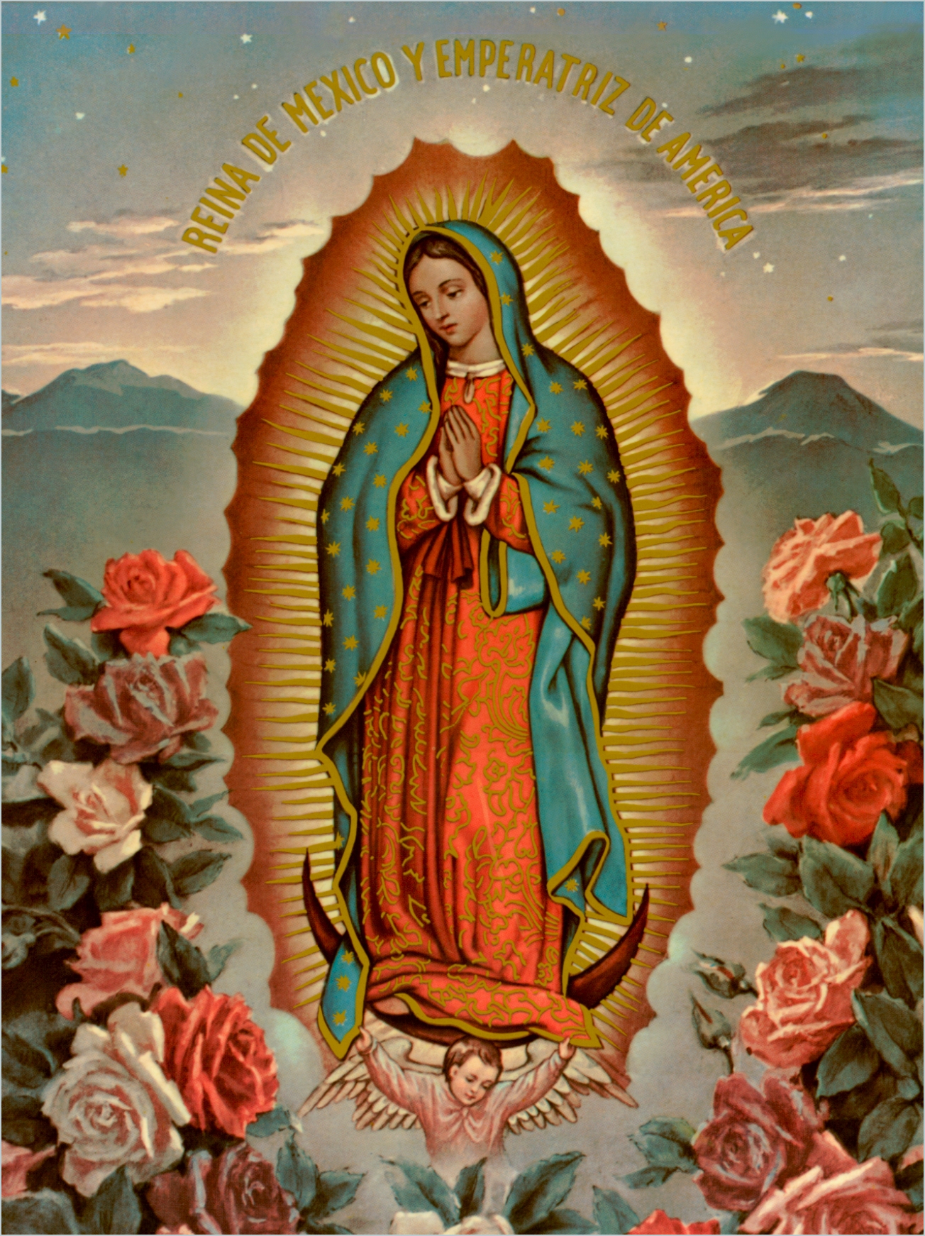 Mexican Virgin Mary Wallpapers - Poster Virgen De Guadalupe , HD Wallpaper & Backgrounds