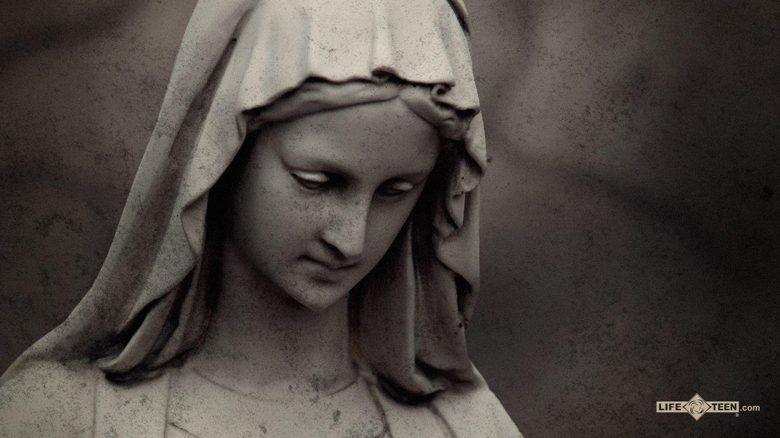 Virgin Mary Wallpaper - Hd Virgin Mary Statue , HD Wallpaper & Backgrounds