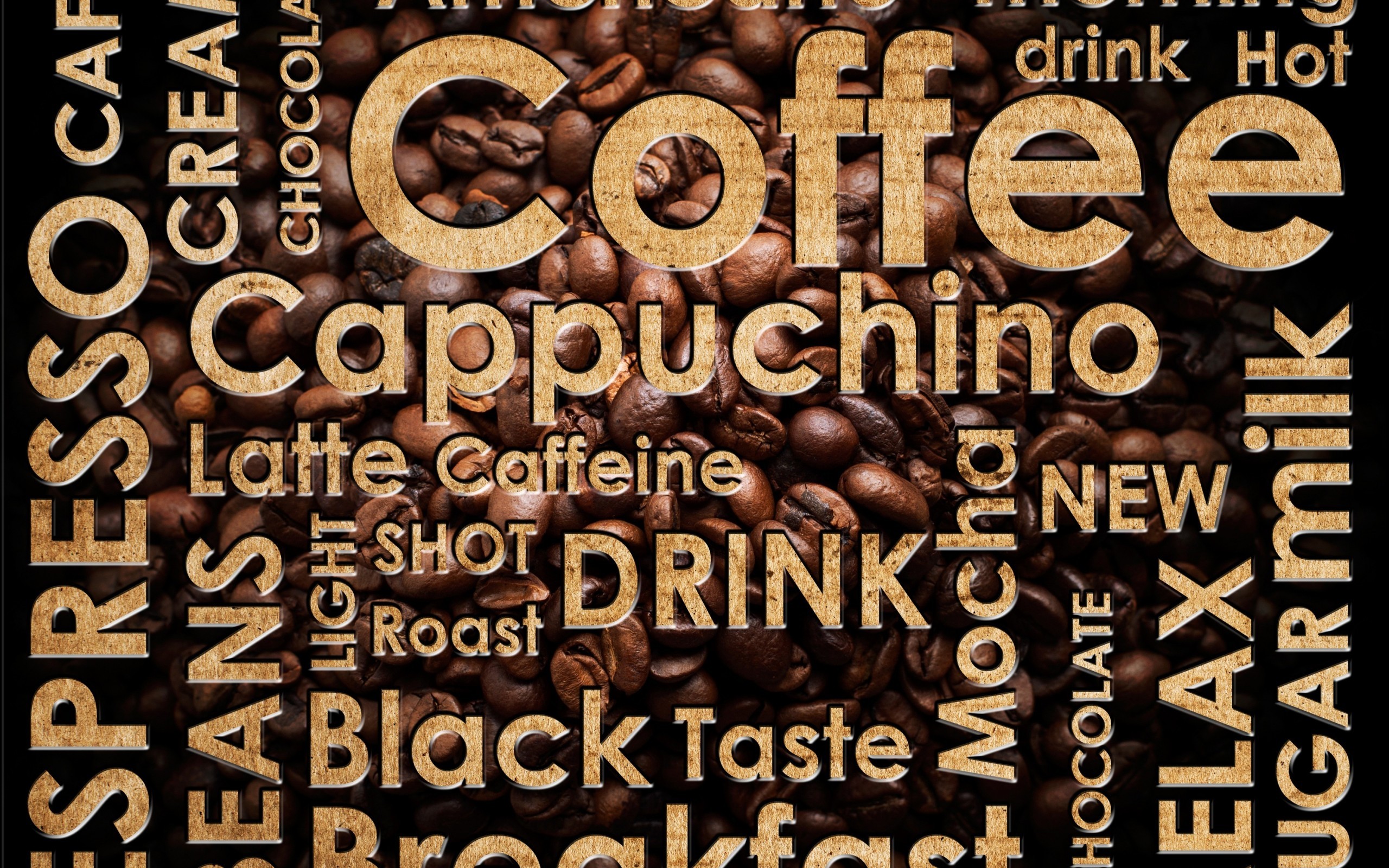 Coffee Typography , HD Wallpaper & Backgrounds