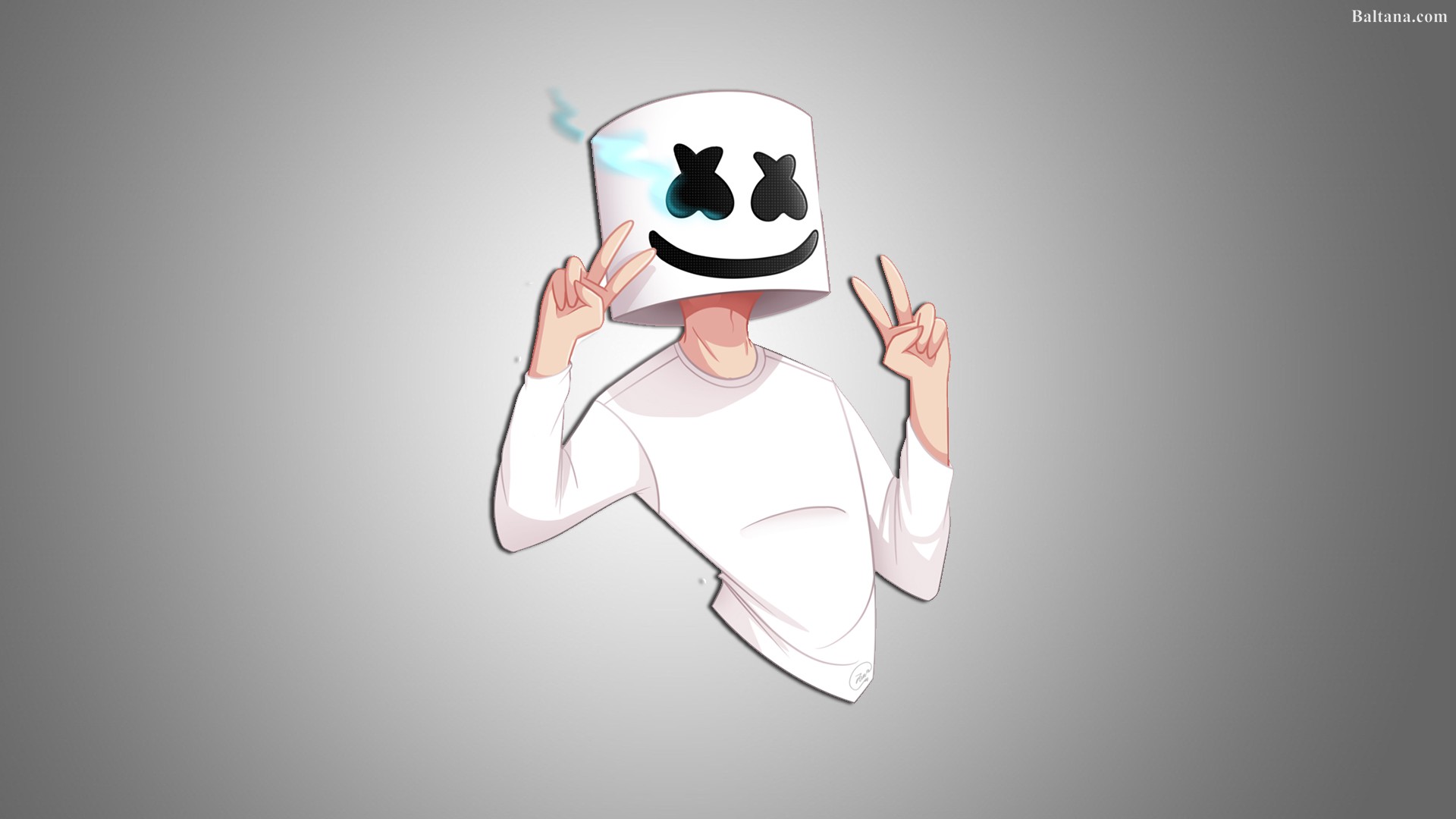 Marshmello Hd Desktop Wallpaper - Marshmello Cartoon Wallpaper Hd , HD Wallpaper & Backgrounds