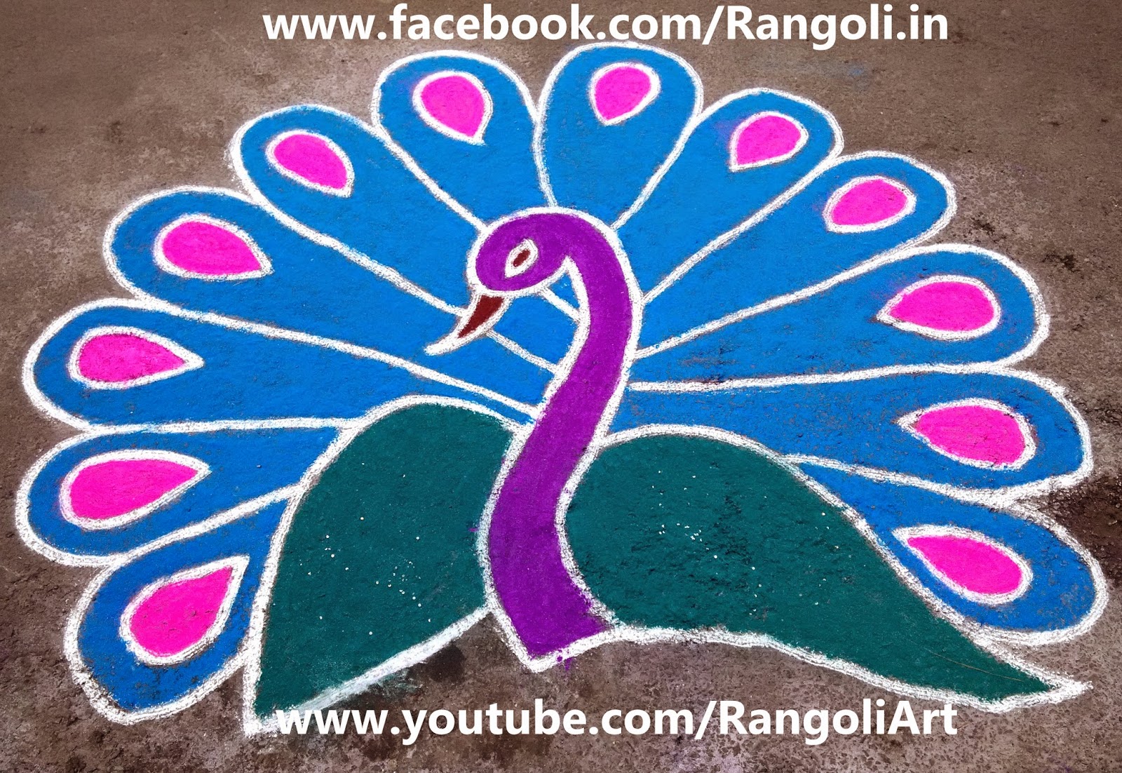 Wallpapers Download Free Awesome 2015 Rangoli Designs - Simple Rangoli To Peacock , HD Wallpaper & Backgrounds