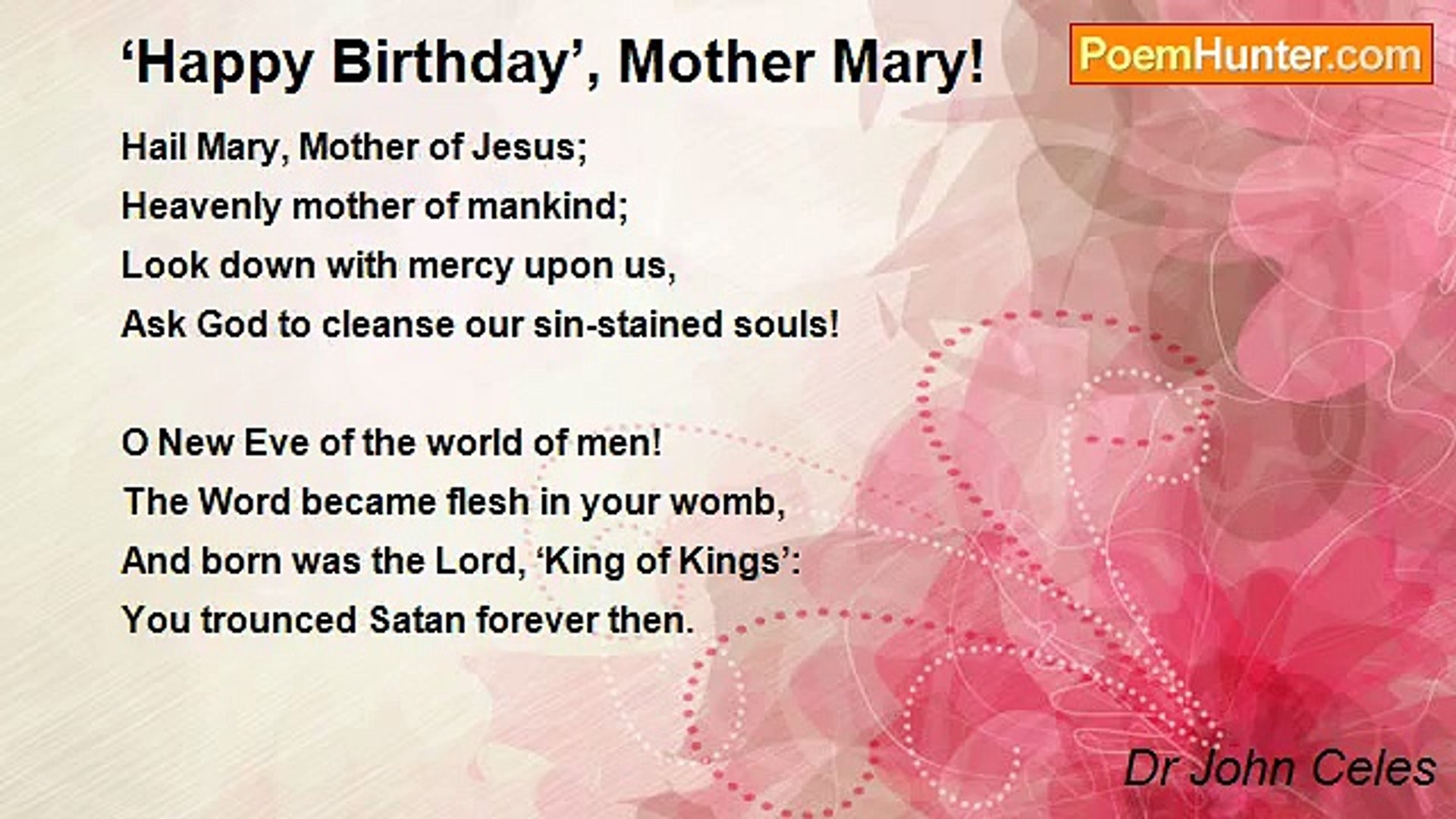 Dr John Celes Happy Birthday Mother Mary Dailymotion - Happy Birthday My Twin Sister Quotes , HD Wallpaper & Backgrounds