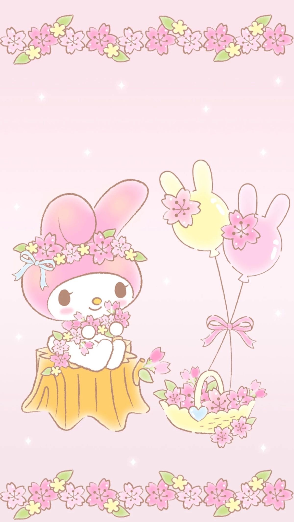 My Melody My Melody Wallpaper, Kawaii Wallpaper, Hello - Cartoon , HD Wallpaper & Backgrounds