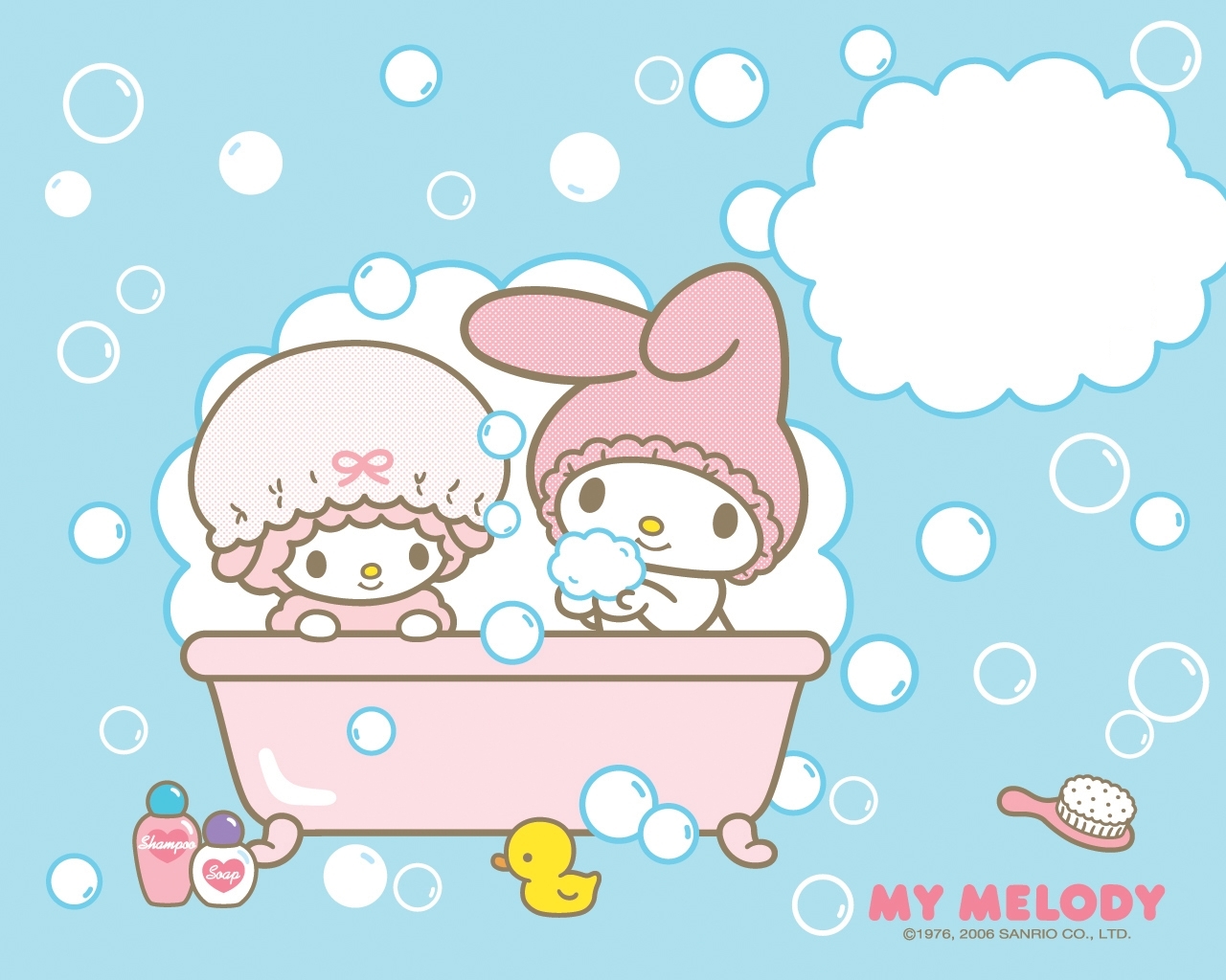 My Melody Images Bathtime Wallpaper Hd Wallpaper And - My Melody , HD Wallpaper & Backgrounds