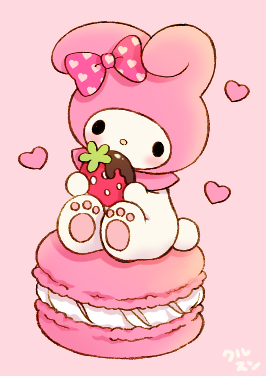 My Melody - My Melody Macaron , HD Wallpaper & Backgrounds