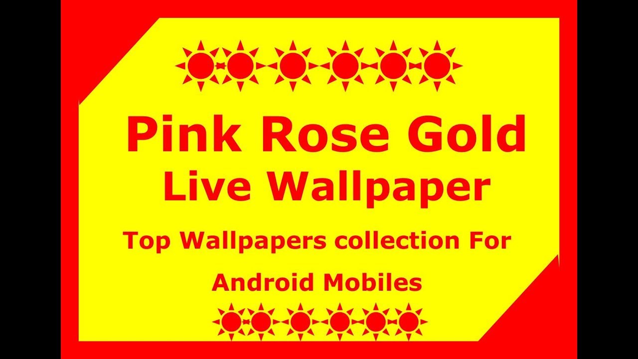 Pink Rose Gold Live Wallpaper - Circle , HD Wallpaper & Backgrounds