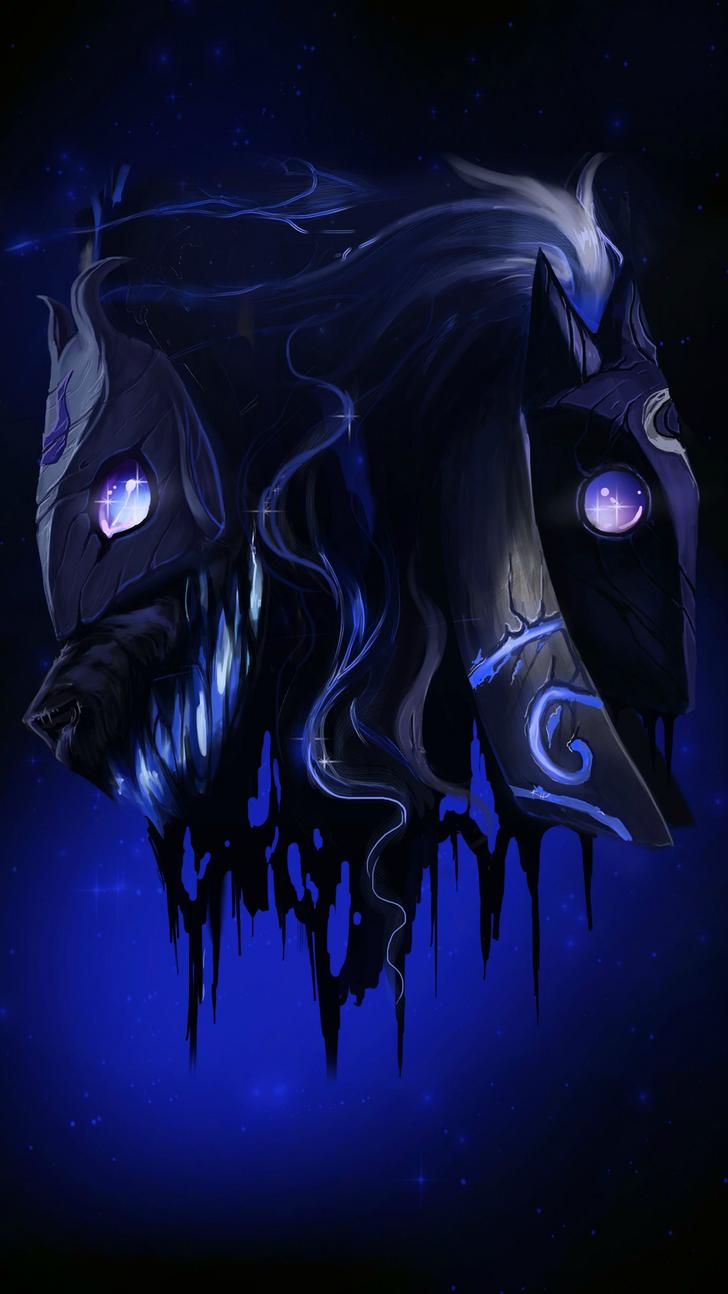 Kindred Wolf And Lamb By Kh For Mobile Phone Wallpaper - Lol Kindred , HD Wallpaper & Backgrounds