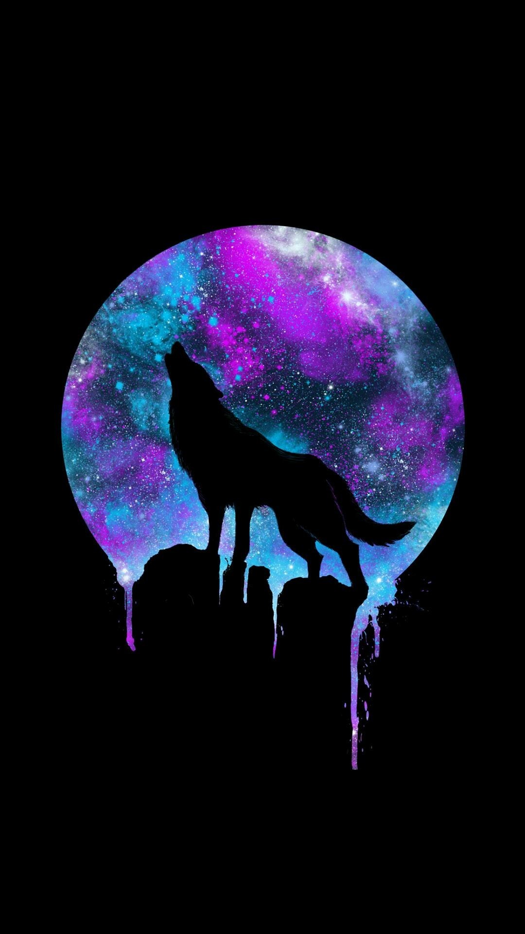 Phone Wallpaper - - Galaxy Wolf , HD Wallpaper & Backgrounds