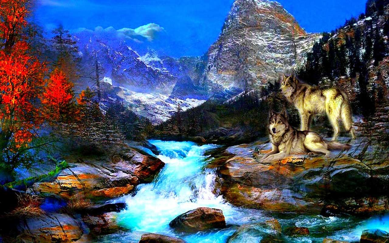 3d Wolf Wallpapers , HD Wallpaper & Backgrounds