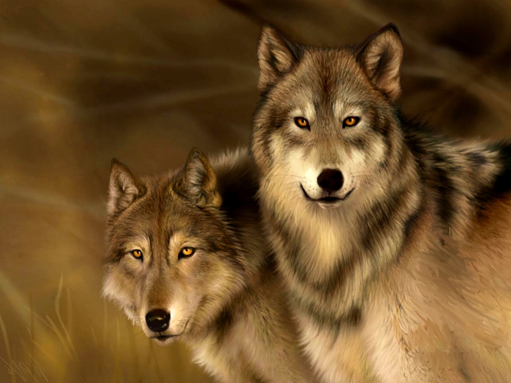 Wallpaper Serigala - Purple Wolves , HD Wallpaper & Backgrounds