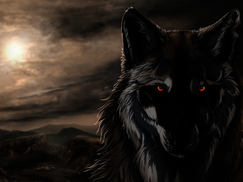 Dark Gothic Anime Wolves Wallpapers - Wallpaper , HD Wallpaper & Backgrounds
