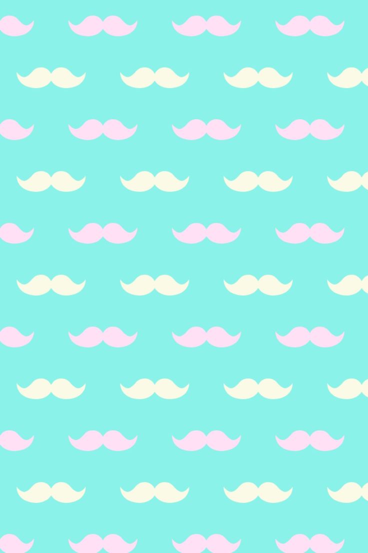 Cute Tumblr Wallpaper Designs - Pastel Mustache , HD Wallpaper & Backgrounds