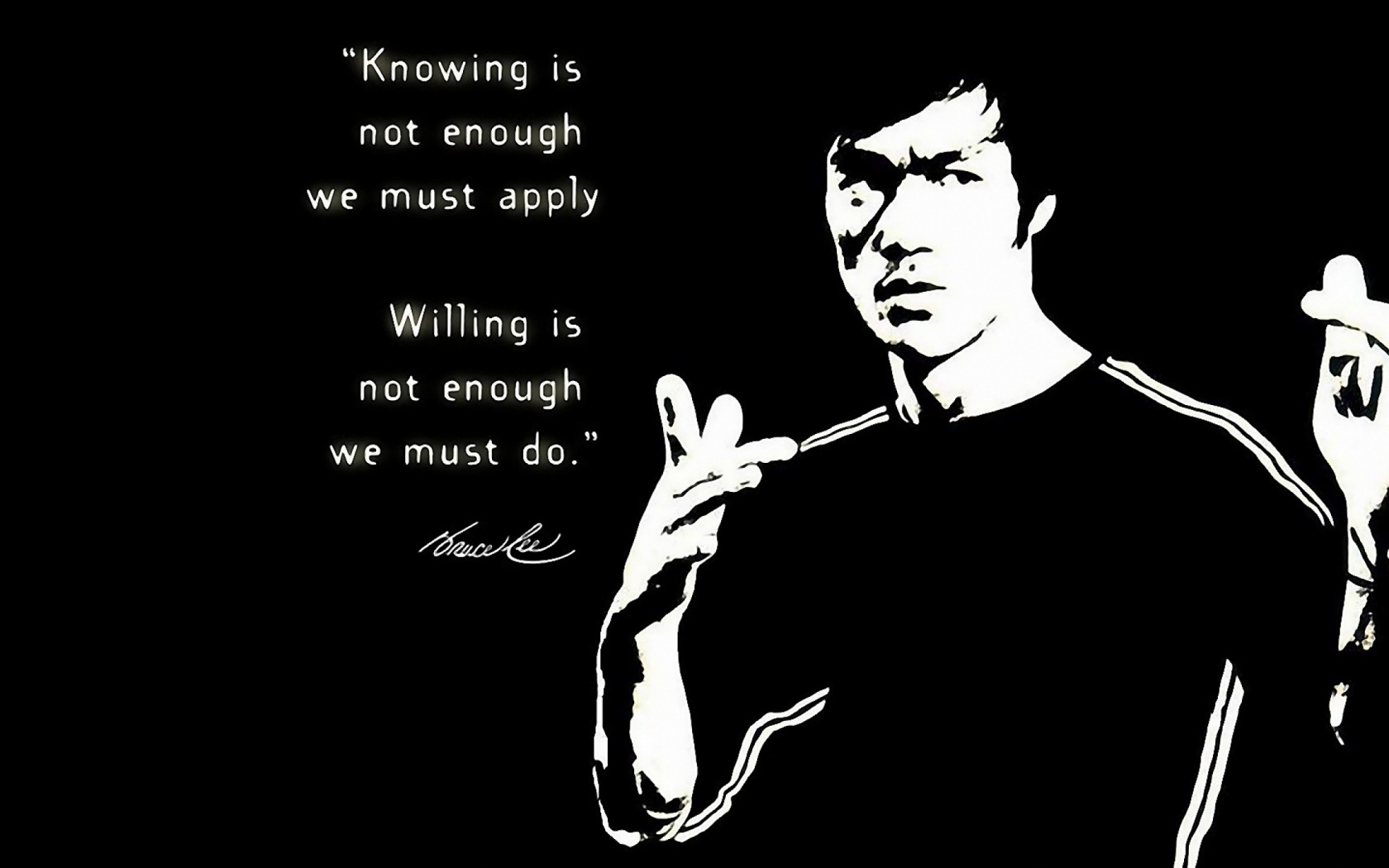 Never Give Up Quotes Wallpaper Free Hd For Bruce Lee Black And White 370986 Hd Wallpaper Backgrounds Download