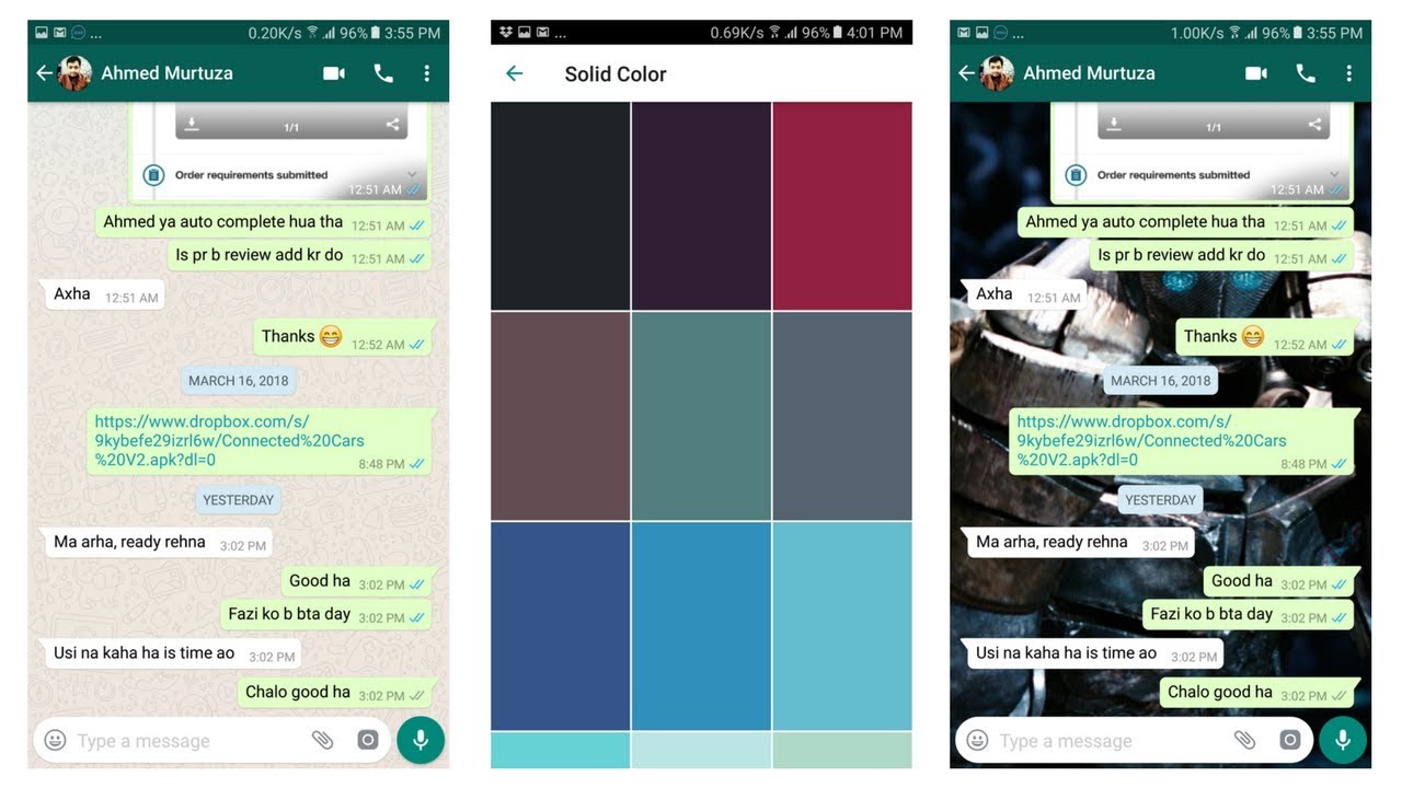 How Change Whatsapp Chat Wallpaper - Real Steel Atom , HD Wallpaper & Backgrounds
