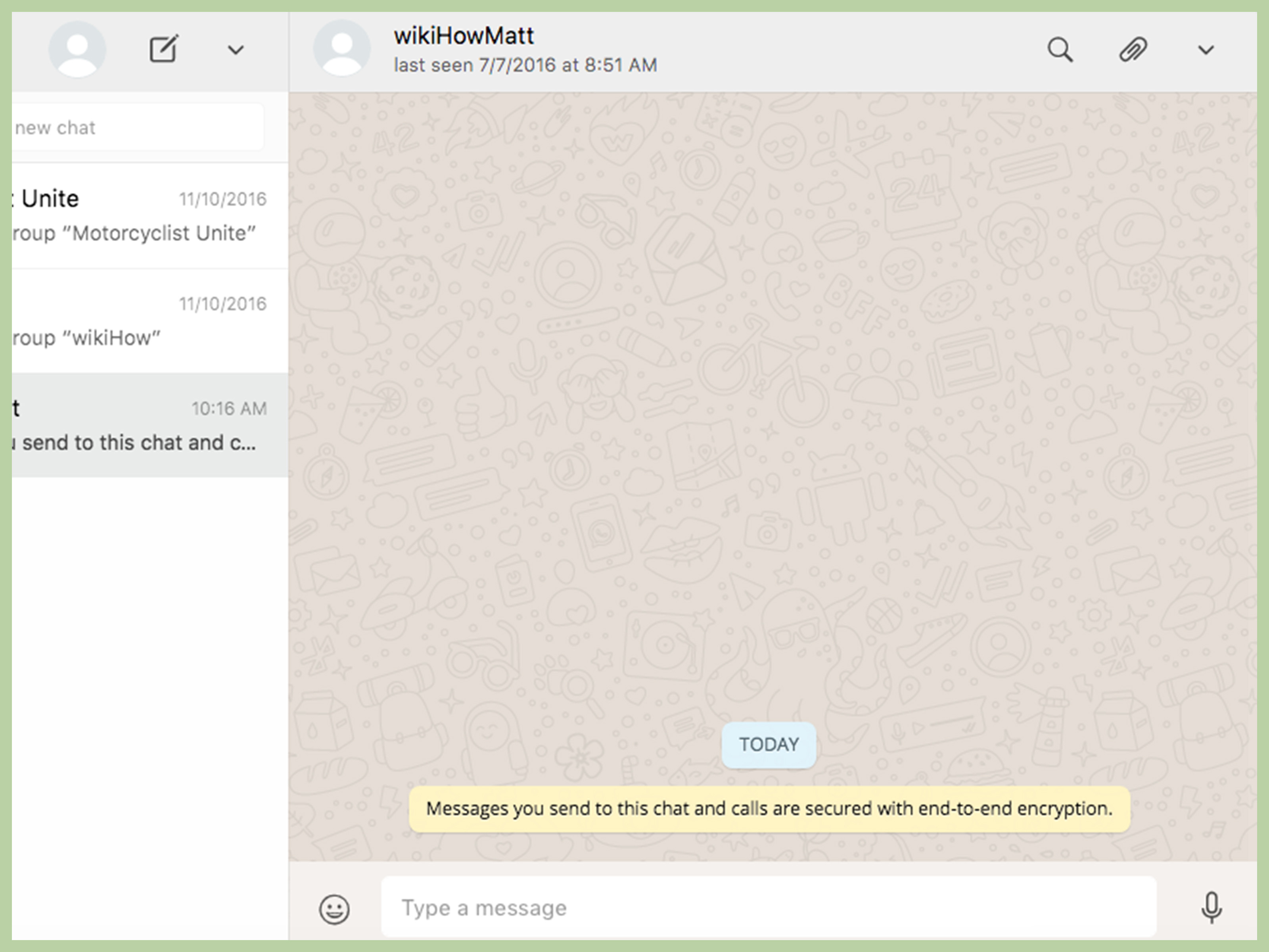 Wallpaper Chat Whatsapp - Empty Whatsapp Chat Window , HD Wallpaper & Backgrounds