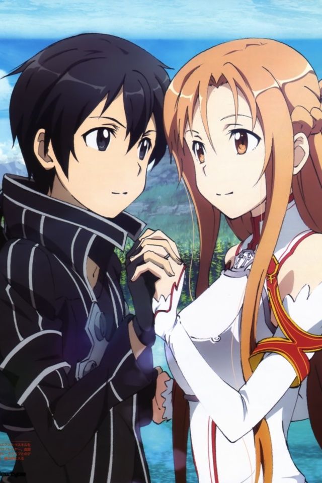 Sword Art Online Iphone Wallpaper - Sao Wallpaper Kirito And Asuna Iphone , HD Wallpaper & Backgrounds