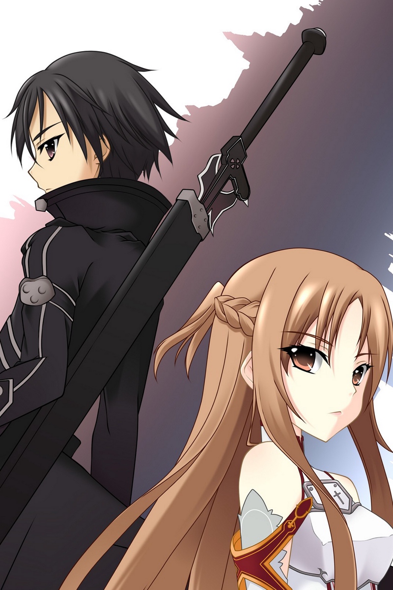 Wallpaper Sword Art Online, Asuna Yuuki, Kazuto Kirigaya - Sword Art Online Android Background , HD Wallpaper & Backgrounds