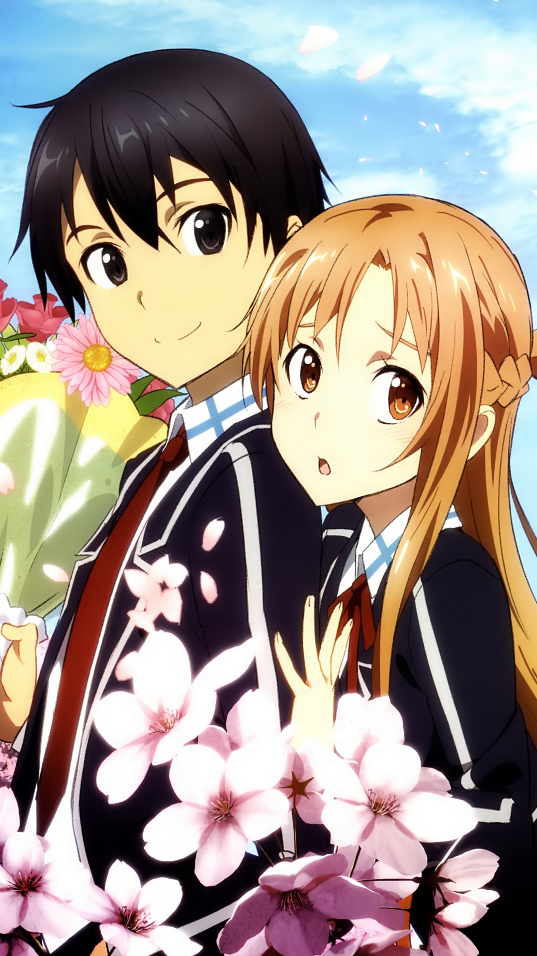 Asuna Sao Wallpaper - Sword Art Online Kirito Dan Asuna , HD Wallpaper & Backgrounds