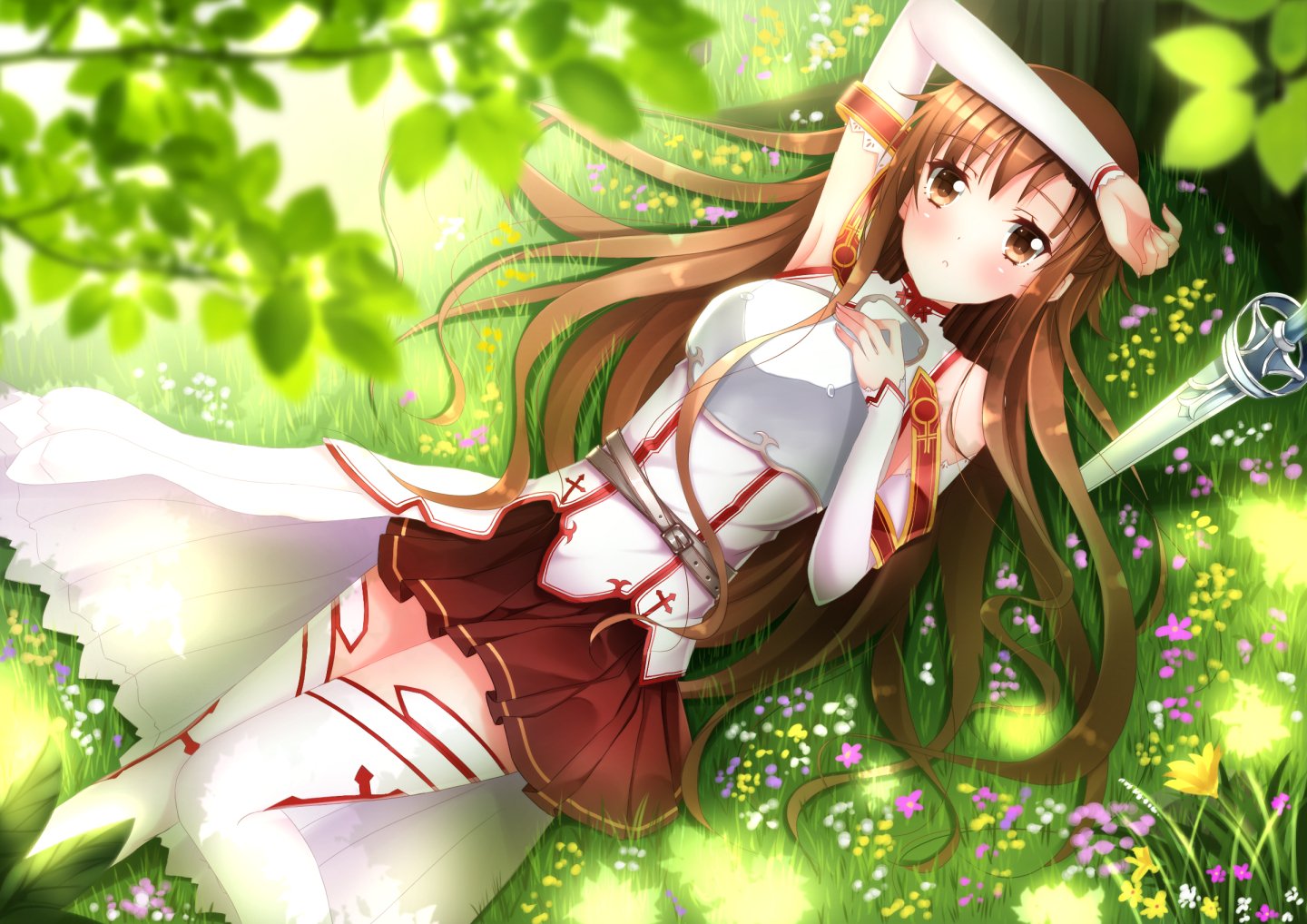 Hd Wallpaper - Anime Girl Wallpaper Asuna , HD Wallpaper & Backgrounds