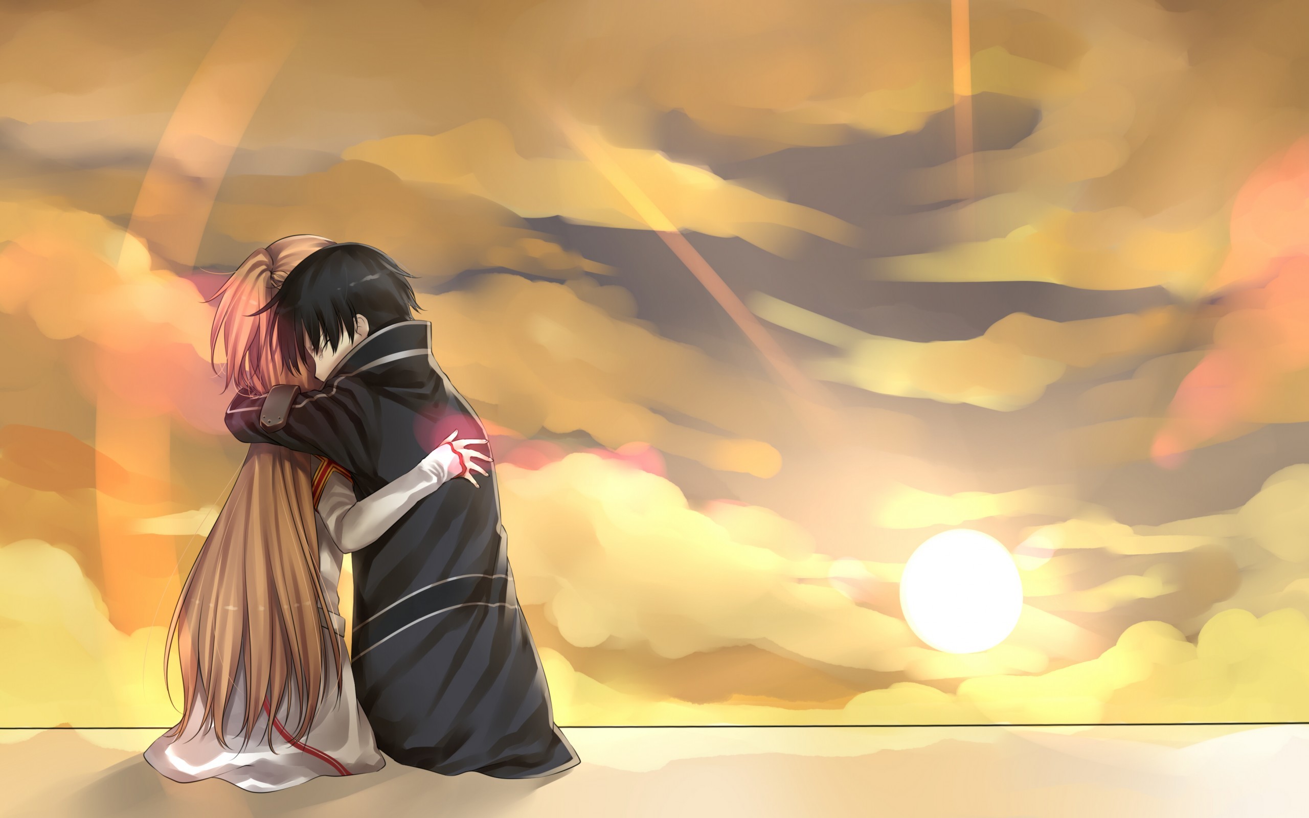 Asuna X Kirito, Sword Art Online, Yuuki Asuna, Kirigaya - Asuna And Kirito Wallpaper Hd , HD Wallpaper & Backgrounds