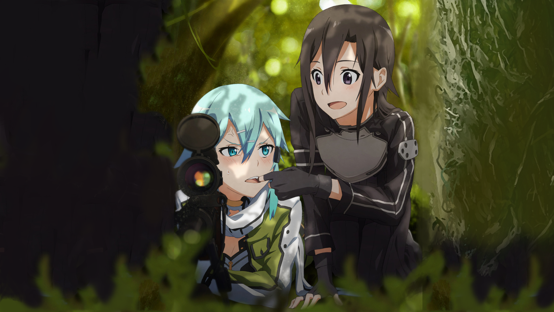 #kirigaya Kazuto, #sword Art Online, #anime, #sinon - Ggo シノン ソード アート オンライン , HD Wallpaper & Backgrounds