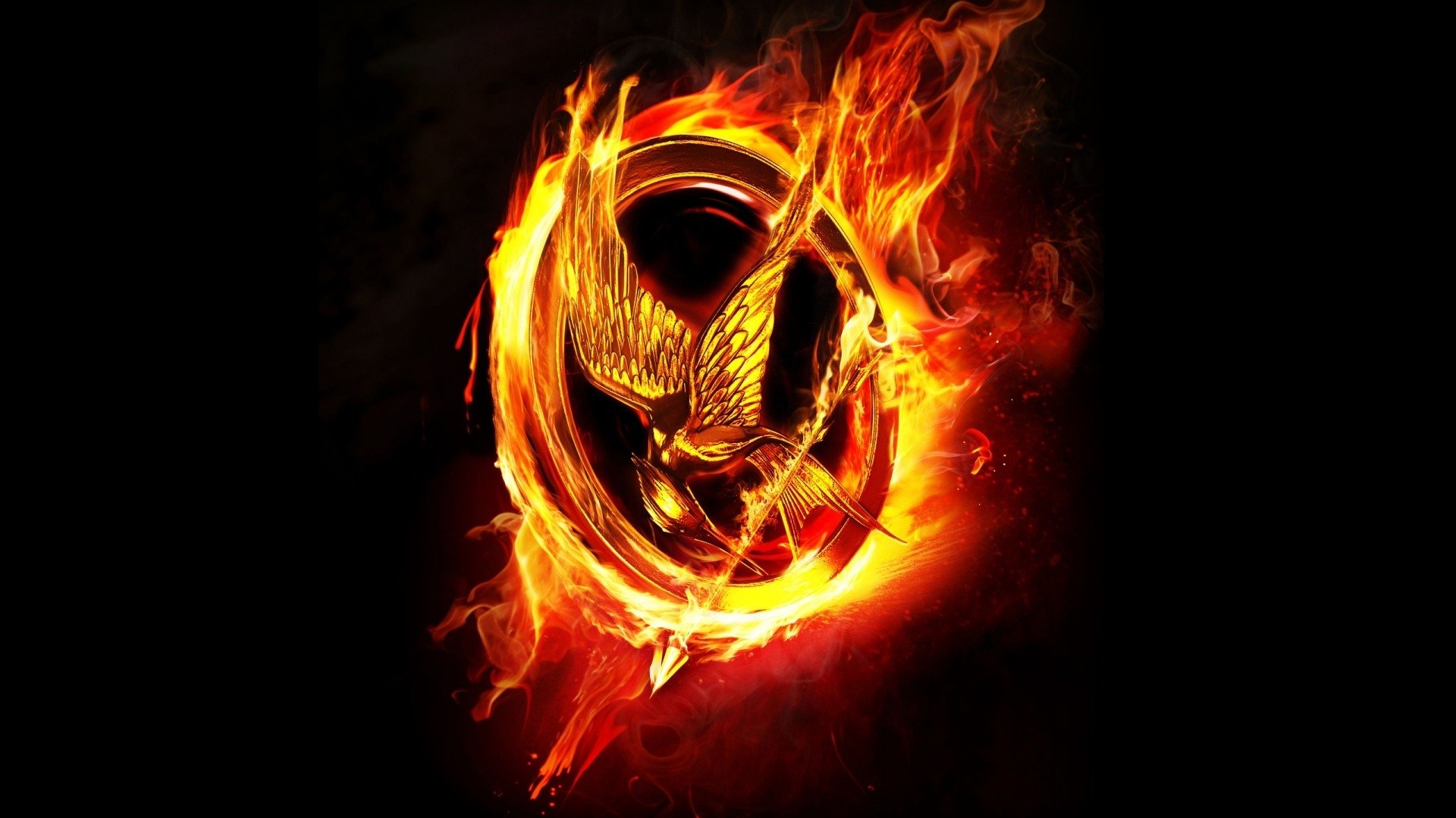 Hd Wallpaper - Hunger Games Logo Hd , HD Wallpaper & Backgrounds