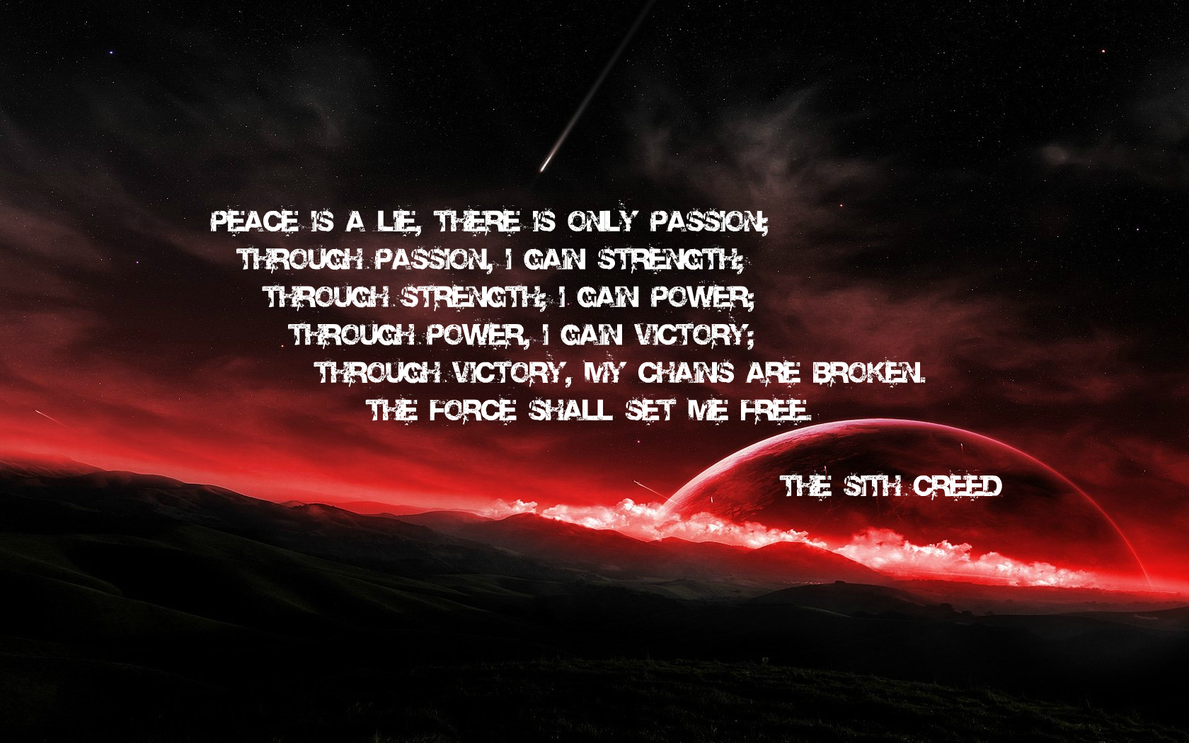 Star Wars Sith Wallpapers Desktop - Am One With The Force , HD Wallpaper & Backgrounds