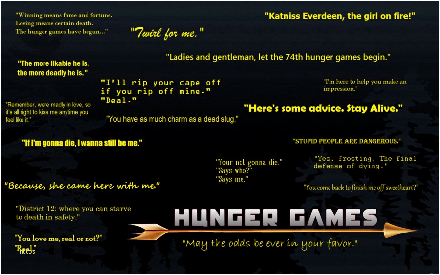 The Hunger Games Wallpaper Best Of Hunger Game Quotes - Hunger Games , HD Wallpaper & Backgrounds