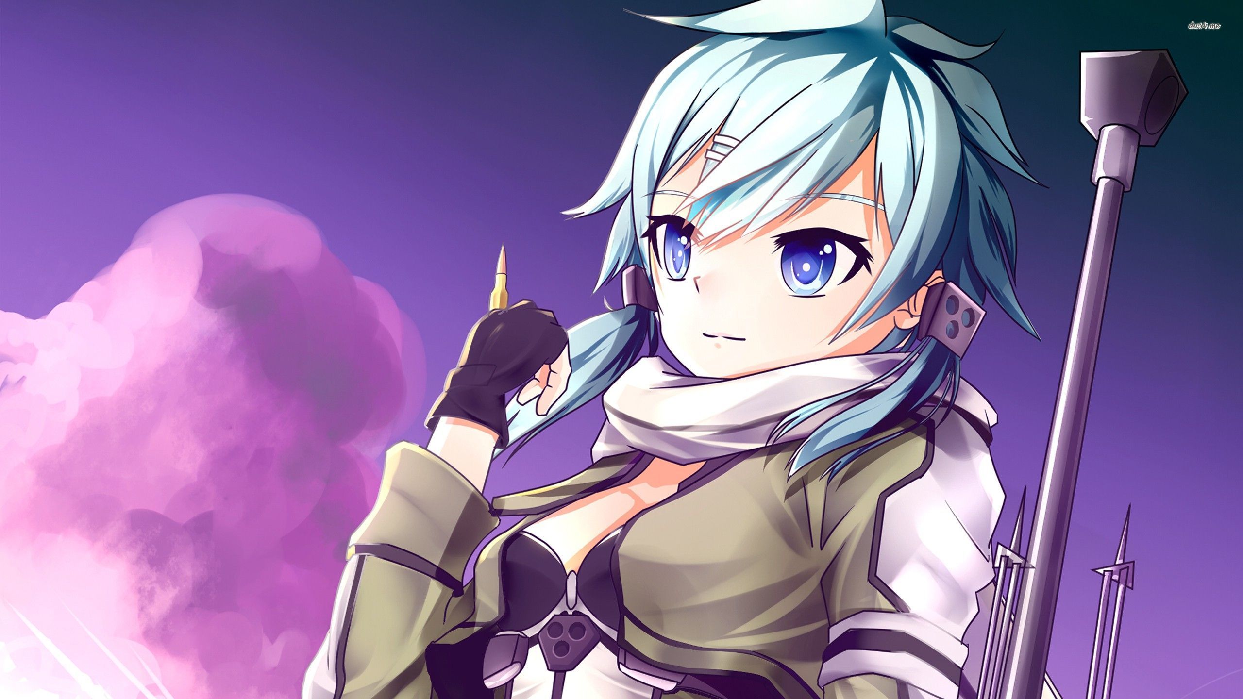 Sinon From Sword Art Online Wallpaper - Anime , HD Wallpaper & Backgrounds