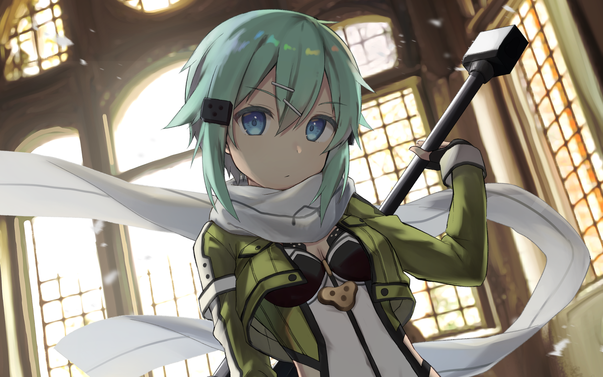 Photo Wallpaper Look, Anime, Art, Sword Art Online, - Sinon Sao Light Novel , HD Wallpaper & Backgrounds