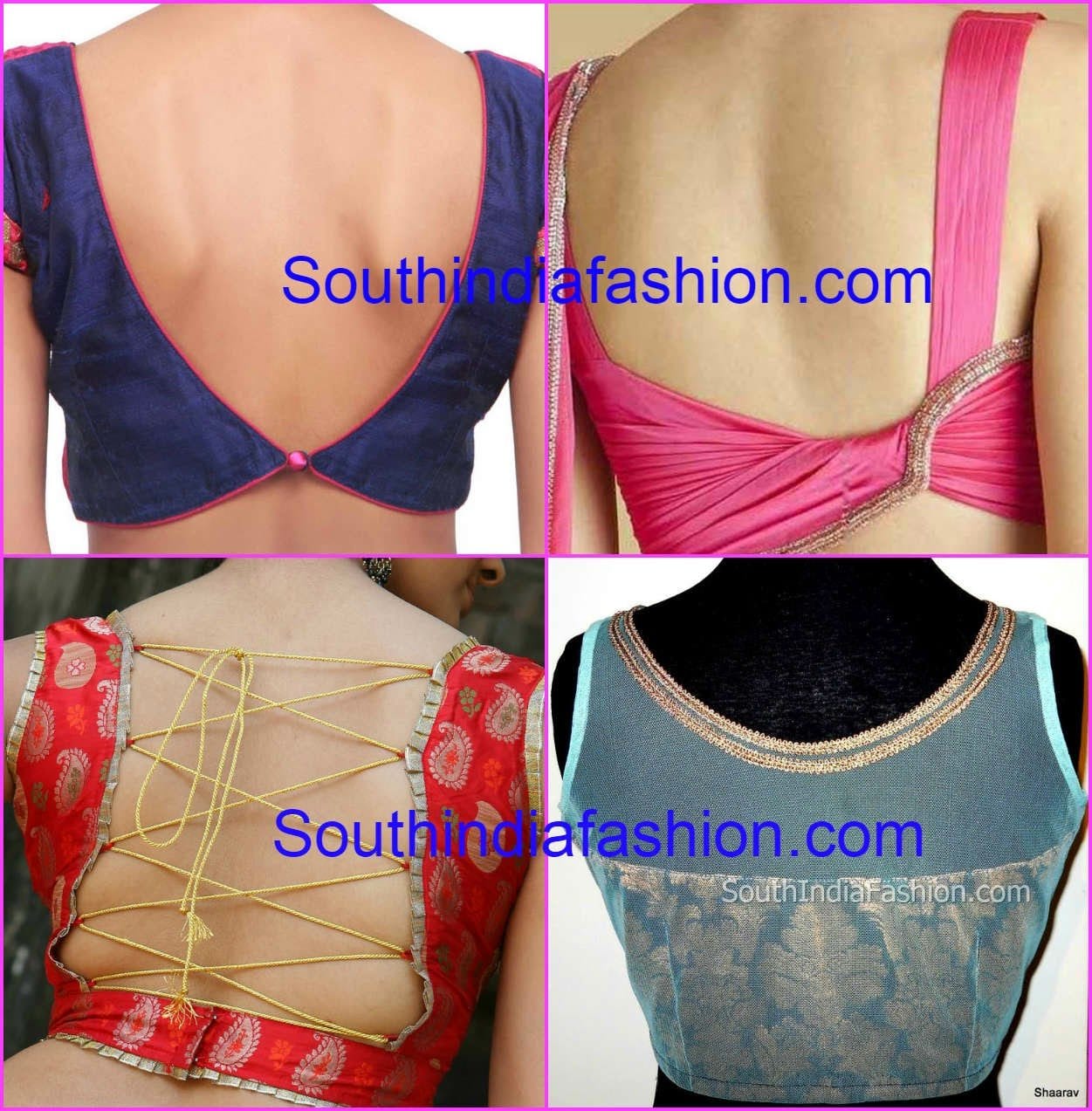 Simple Back Neck Blouse Designs , HD Wallpaper & Backgrounds