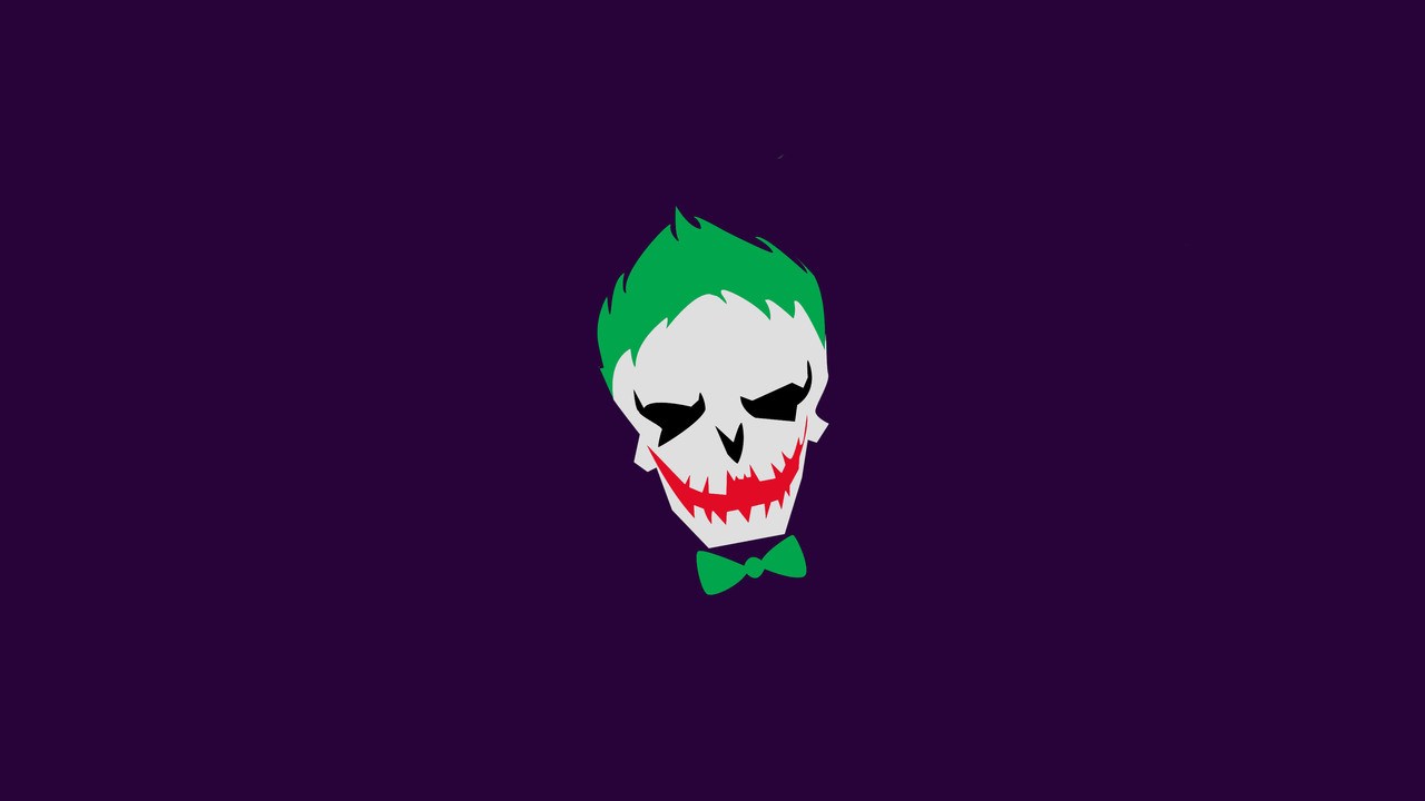 Joker Minimalism 4k 720p Hd 4k Wallpapers Images - Joker Wallpaper Suicide Squad , HD Wallpaper & Backgrounds