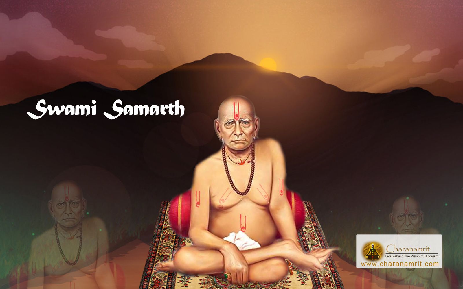 Download Shree Swami Samarth Hd Wallpaper 66 Free Desktop - Bhiu Nakos Mi Tujhya Pathishi Aahe , HD Wallpaper & Backgrounds