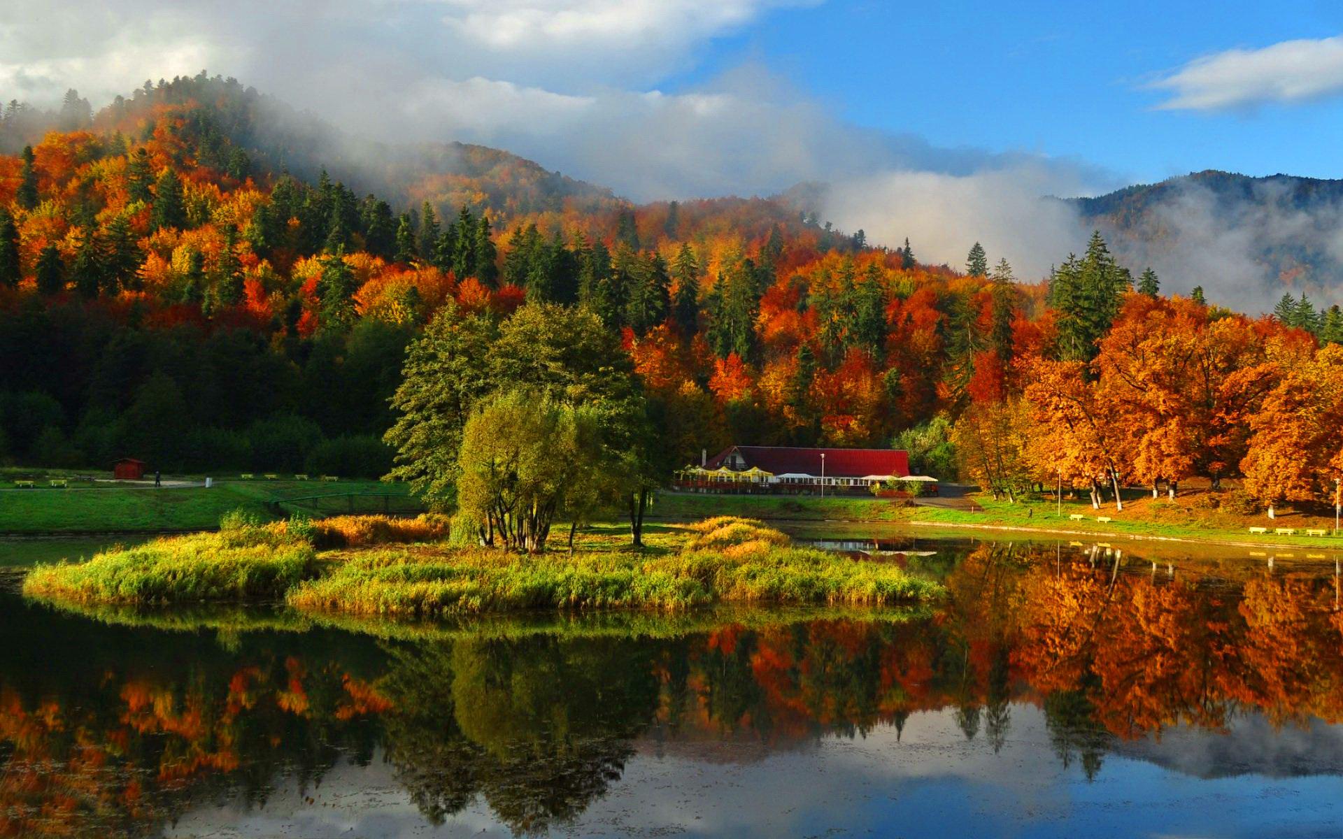 Autumn Mountains Wallpaper Hd , HD Wallpaper & Backgrounds