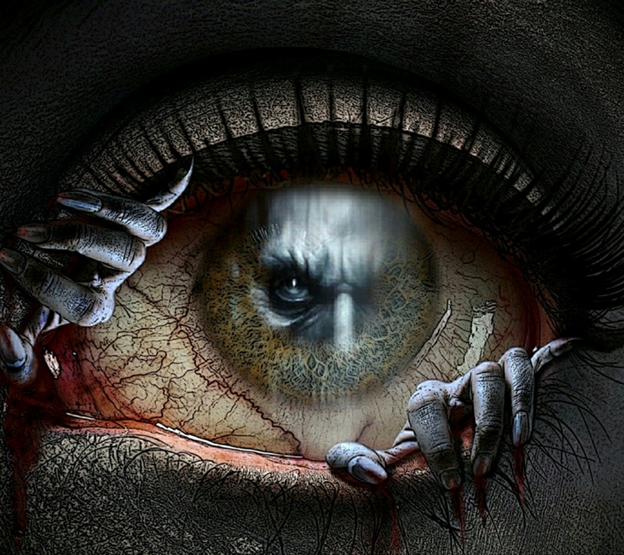 Image - Eye With Demon Inside (#378878) - HD Wallpaper & Backgrounds