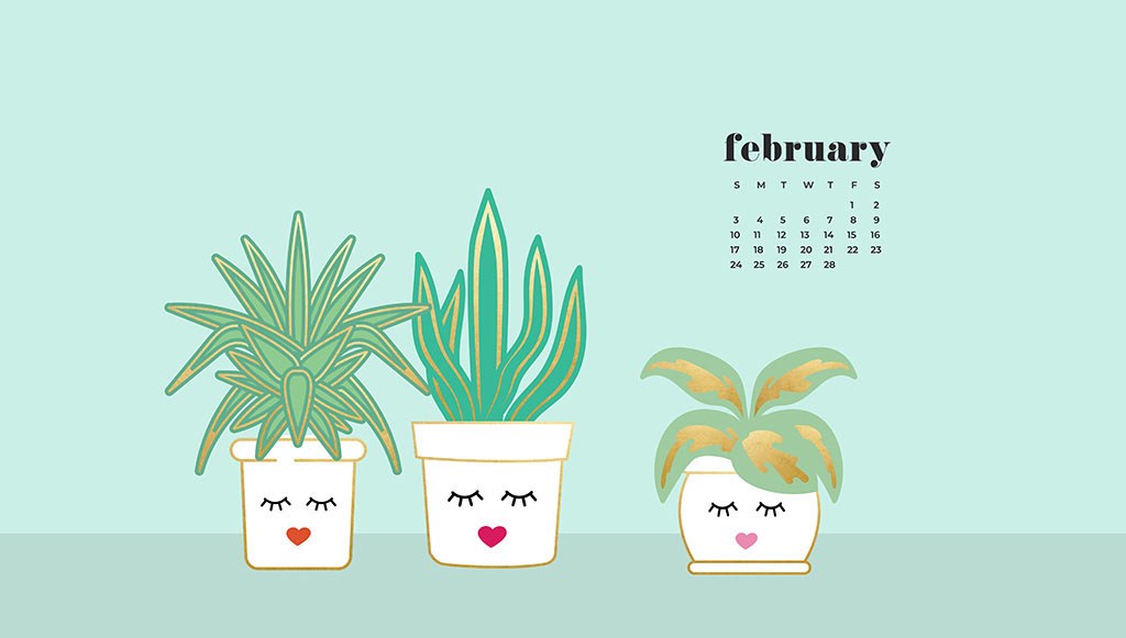 Audrey Of Oh So Lovely Blog Shares 9 Free February - February Desktop Wallpaper 2019 , HD Wallpaper & Backgrounds