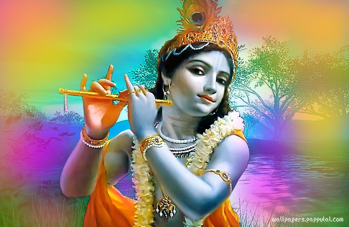 God - Lord Krishna Images Download , HD Wallpaper & Backgrounds