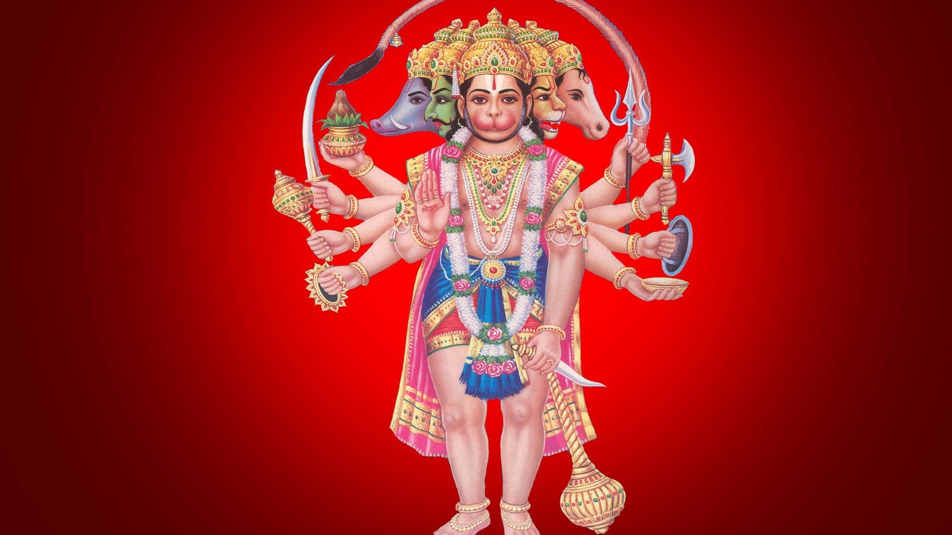 God Wallpaper Full Hd - Panchmukhi Hanuman , HD Wallpaper & Backgrounds