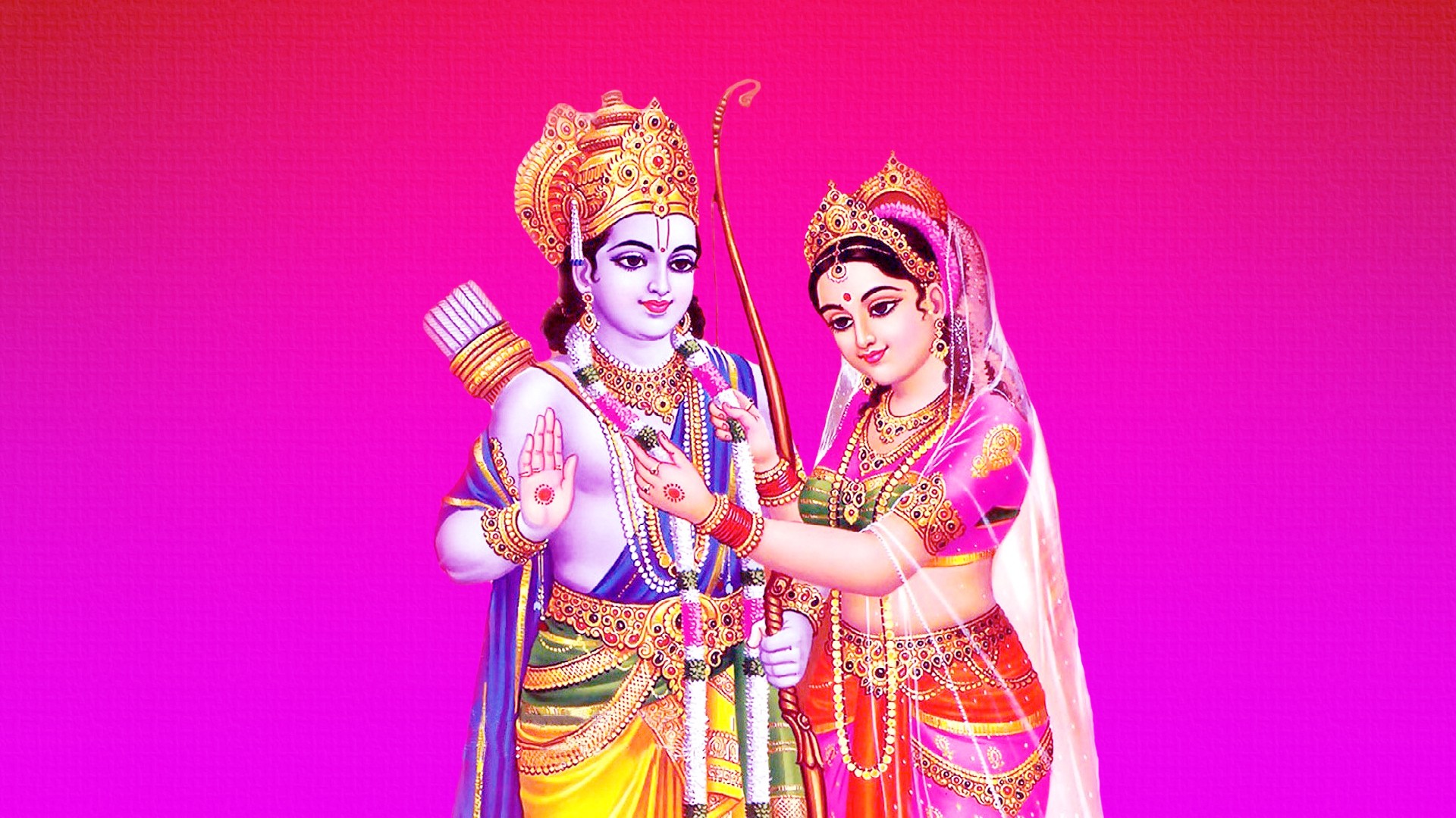 Lord Rama - Ram And Seetha Hd , HD Wallpaper & Backgrounds