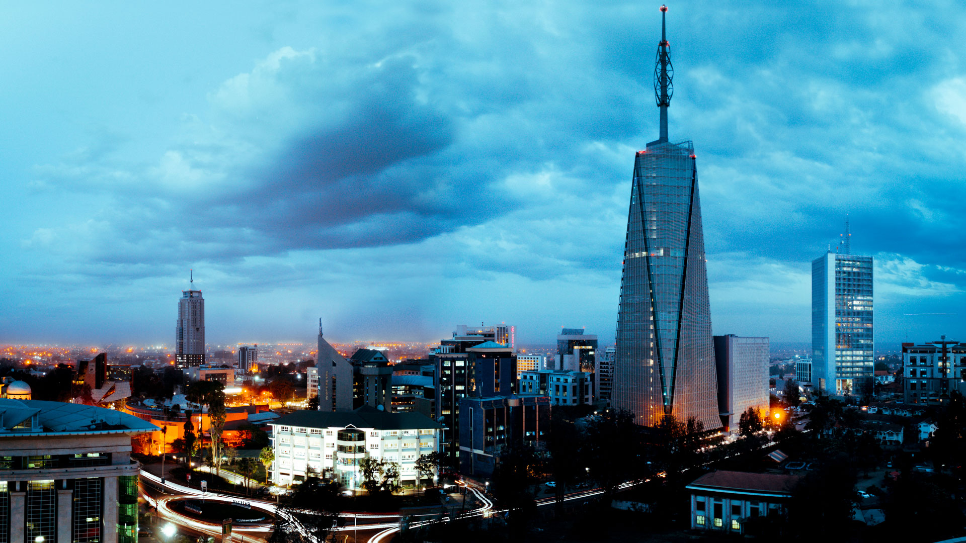 Download - Nairobi Upper Hill Skyline , HD Wallpaper & Backgrounds