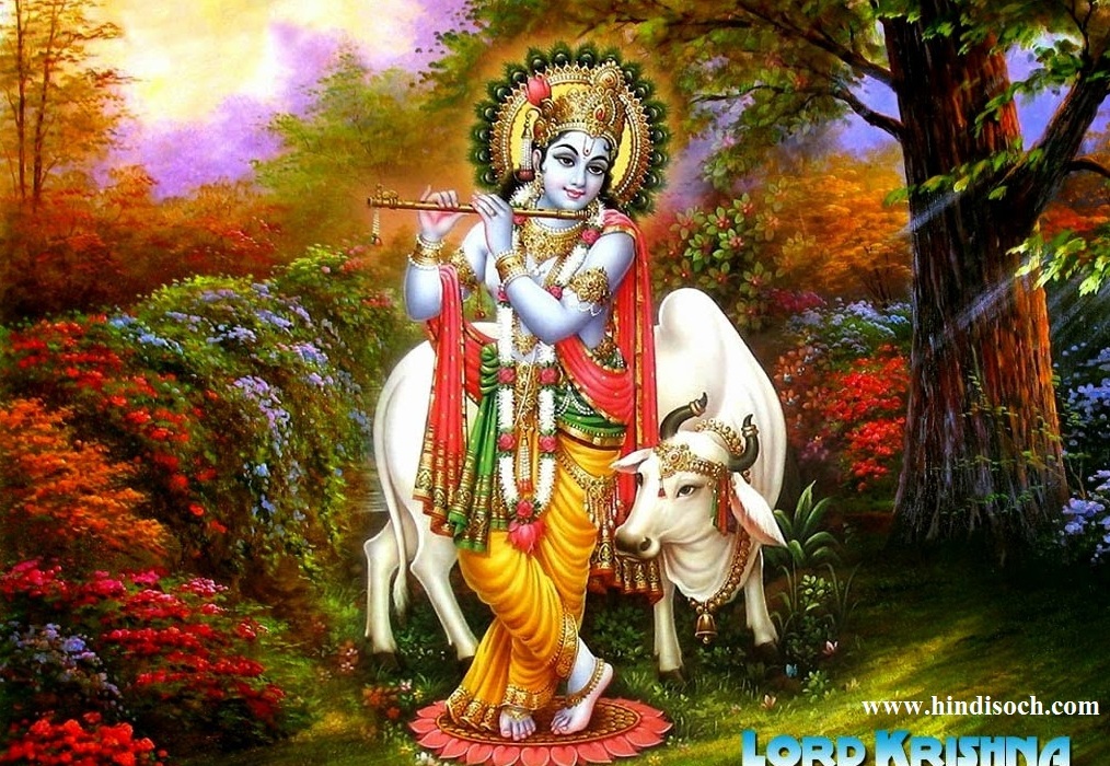 God Wallpaper Full Size Hd - Lord Krishna , HD Wallpaper & Backgrounds