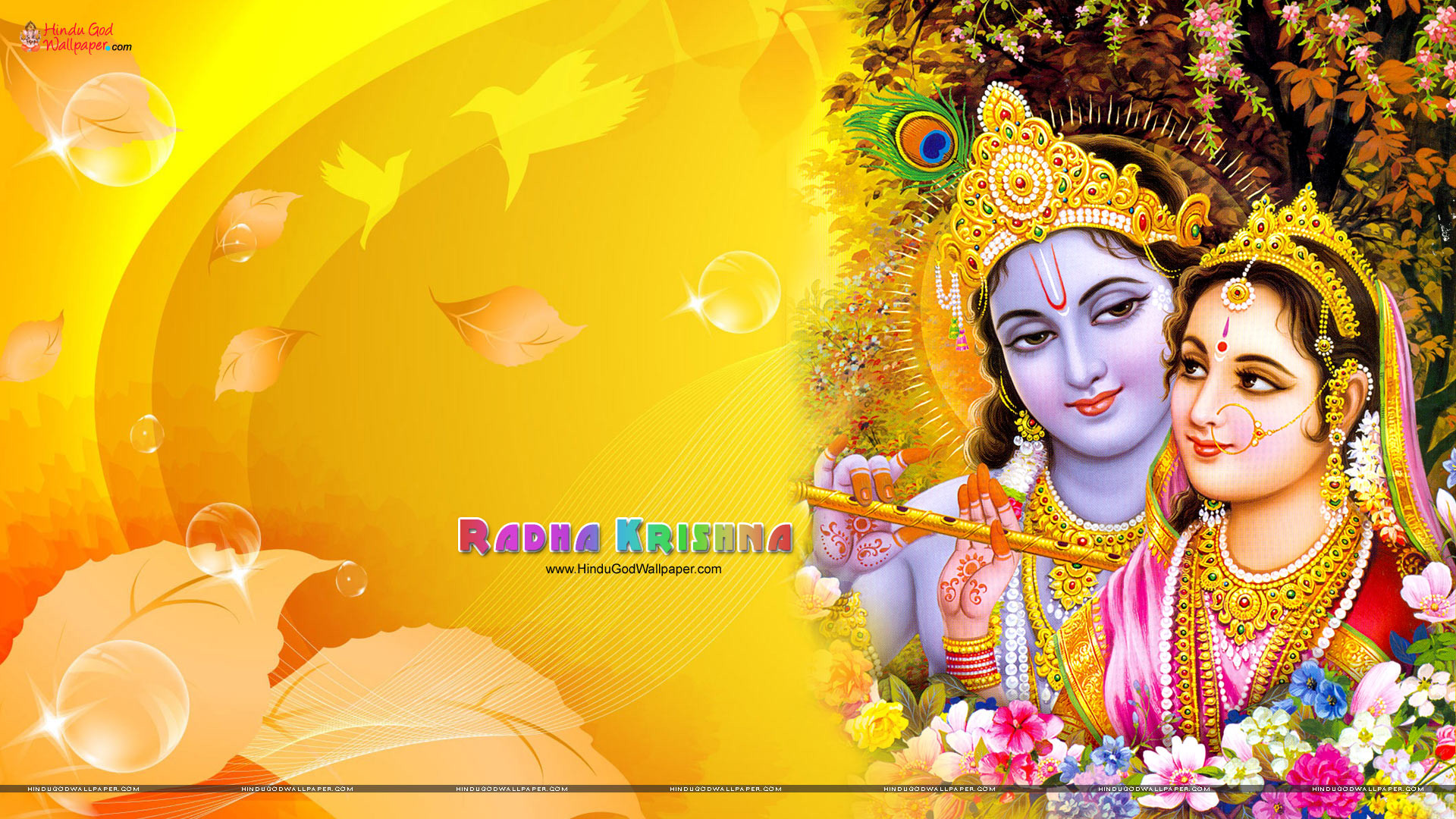 Lord Radhe Krishna Hd Desktop Wallpaper - Lord Krishna With Radha , HD Wallpaper & Backgrounds