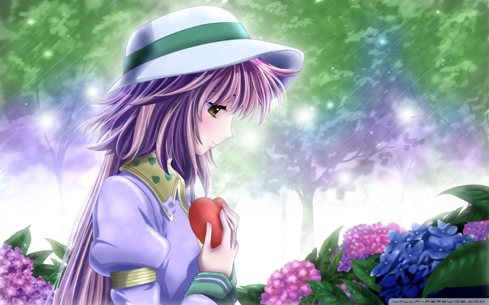 1920x1200, Couple Anime Love Wallpaper - Hd Love Anime , HD Wallpaper & Backgrounds