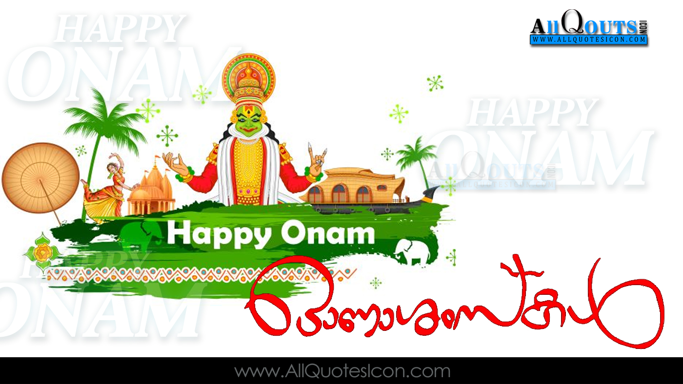 Onam Wishes In Malayalam Onam Ashamshagal Onam Hd - Happy Onam Images In Malayalam , HD Wallpaper & Backgrounds