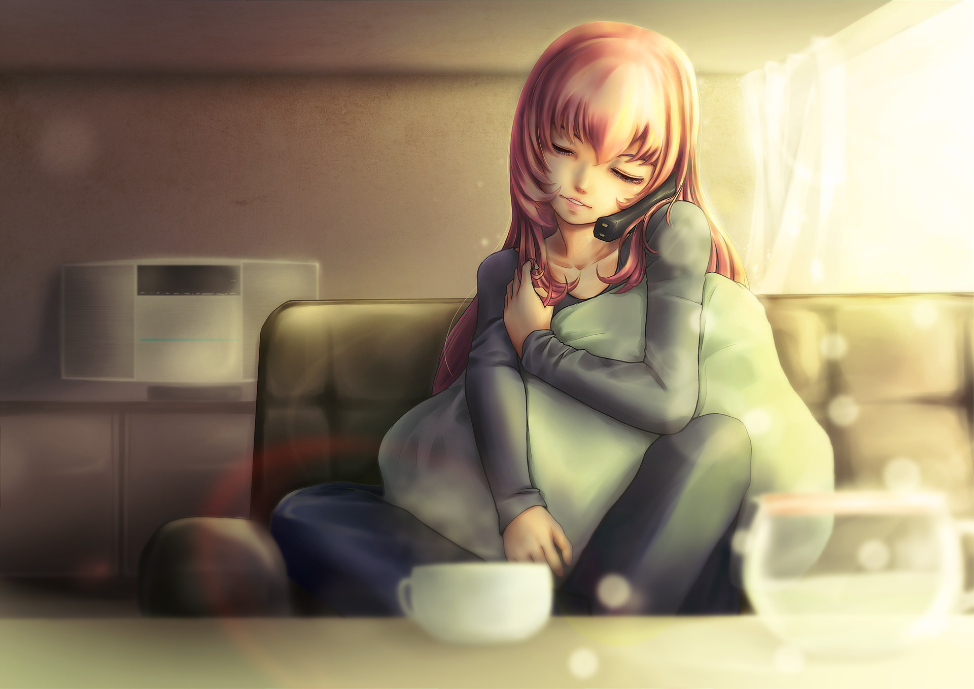 Megurine Luka, Anime, Girl, Blur - Lonely Single Sad Quotes , HD Wallpaper & Backgrounds